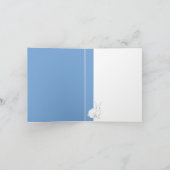 Carte de note bleue pour lapin (Intérieur)