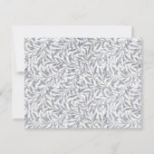 CARTE DE NOTE BLEUE W. MORRIS SAULE BOUGH (Dos)