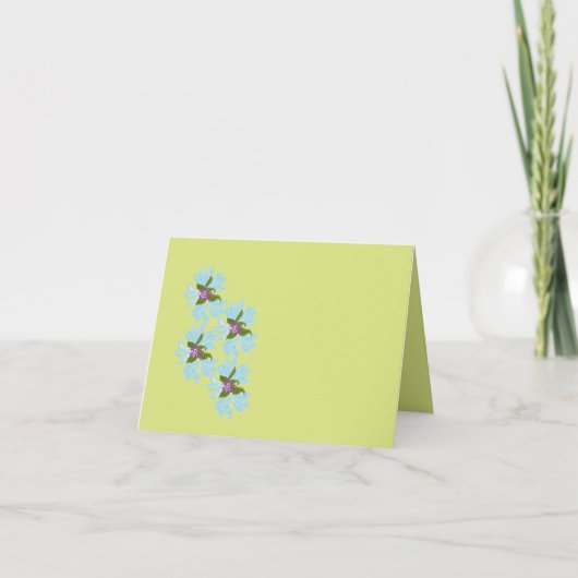 Carte de Note : Bleuets (Devant)