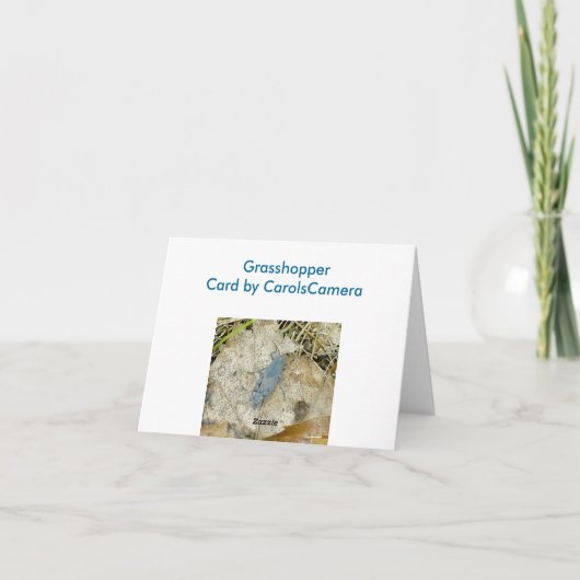 Carte de note Blue Grasshopper (Dos)