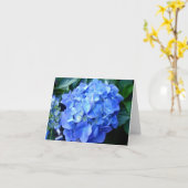 Carte de note Blue Hydrangea (Fleur jaune)