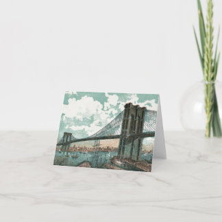 Carte de note Brooklyn Bridge