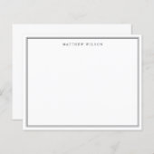 Carte de note Budget Entreprise Double Bordure Mil (Devant / Derrière)