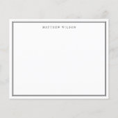 Carte de note Budget Entreprise Double Bordure Mil (Devant)