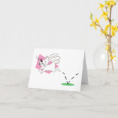 Carte de note Bunny Hop (Fleur jaune)