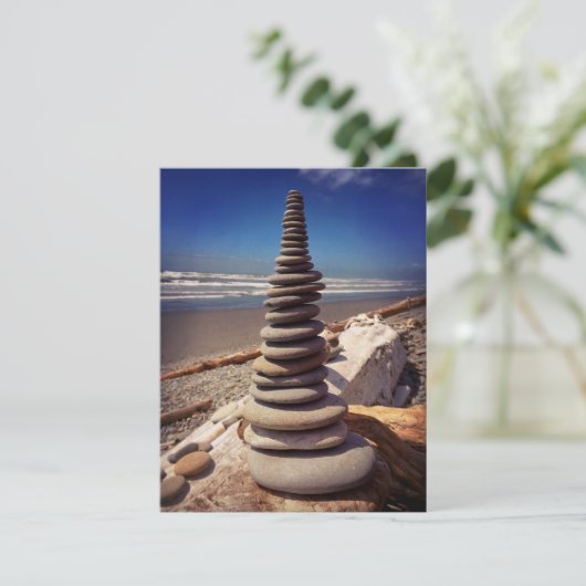 Carte de note Cairn Stacked Rocks (Debout devant)