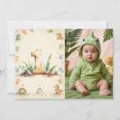 Carte de note capsule temporelle dinosaure Photo 1 (Devant)