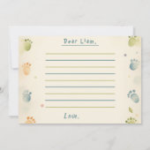 Carte de note capsule temporelle dinosaure Photo 1 (Dos)