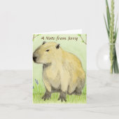 Carte de note Capybara (Devant)