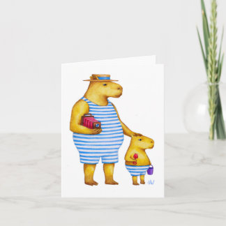 Carte de note Capybaras