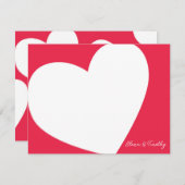 Carte de note cardiaque personnalisée (Devant / Derrière)