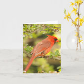 Carte de note cardinale (Fleur jaune)