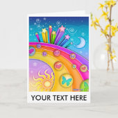 Carte de note, Carte de voeux - Retro Pop Art Sixt (Fleur jaune)