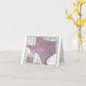 Carte de note : Carte du Texas, 1921 (Fleur jaune)