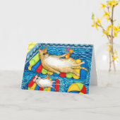 carte de note cat 373 (Fleur jaune)