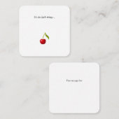 Carte de note Cherry Mini Thank You (Devant / Derrière)