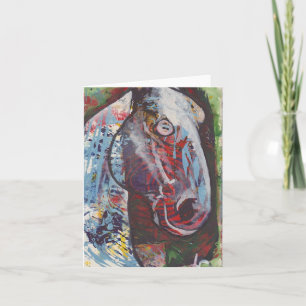 Carte de note Cheval Peint