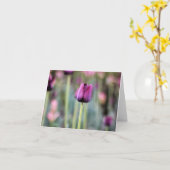 Carte de note chic de tulipe de Tres (Fleur jaune)