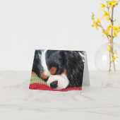 Carte de note couleur vierge Cavalier King Charles (Fleur jaune)