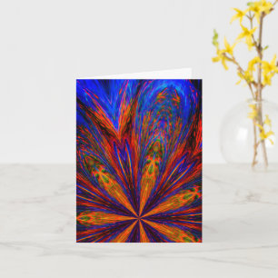 Carte de note Couleurs rouges bleues Abstraites