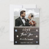 Carte de note Country Wood White Pearls & Lace Tha (Devant)