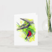Carte de note Couple Scarlet Tanager (Devant)