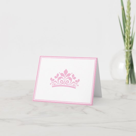 Carte de note Couronne de Pageant (Devant)