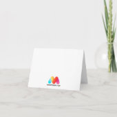 Carte de note culinaire de Merci de chef pliée (Dos)