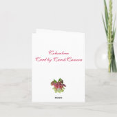 Carte de note cultivée de Columbine (Dos)