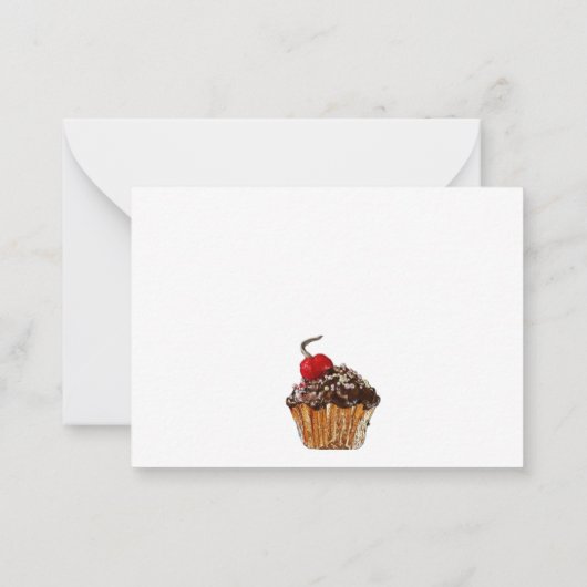 Carte de note Cupcake (Dos)