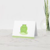 Carte de note Customisée Grenouille à lèvres verte (Devant)