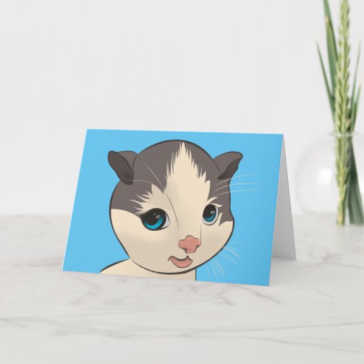 Carte de note CUTE CAT KITTEN (Devant)