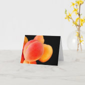 Carte de note d'abricot - customisée (Fleur jaune)