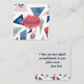 Carte de note d'adieu (Devant / Derrière)