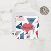 Carte de note d'adieu (Devant/Arrière en situation)