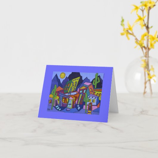 Carte de note d'Adobe Noche (Fleur jaune)