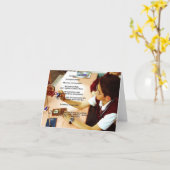 Carte de note d'affirmation de "excellence" (blanc (Fleur jaune)