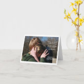 Carte de note d'affirmation de "rémission" (blanc (Fleur jaune)