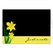 Carte de note Daffodiques (Devant Horizontal)