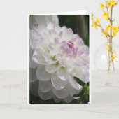 Carte de note Dahlia (Fleur jaune)
