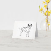 Carte de note Dalmatien (Fleur jaune)