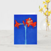 Carte de note d'amaryllis de Mondrian (Fleur jaune)