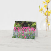 Carte de note d'amitié de tulipe (Fleur jaune)