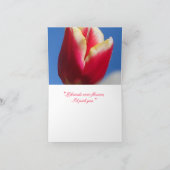 Carte de note d'amitié de tulipe (Intérieur)