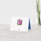 Carte de note d'amitié de tulipe (Dos)