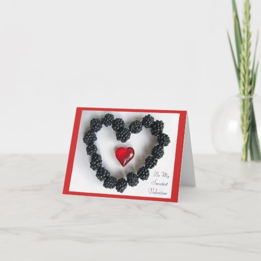 Carte de note d'amour de Blackberry (Devant)