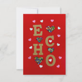 Carte de note d'amour ECHO (Devant)