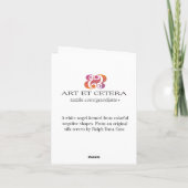 Carte de note d'ange (Dos)