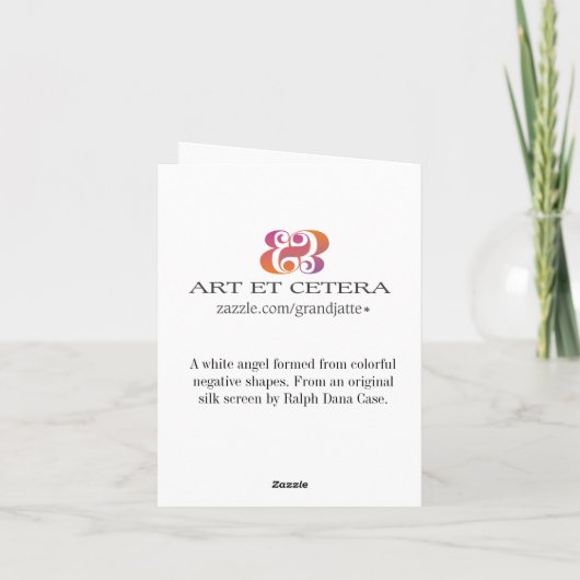 Carte de note d'ange (Dos)