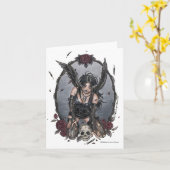 Carte de note d'angle de la misère noire (Fleur jaune)